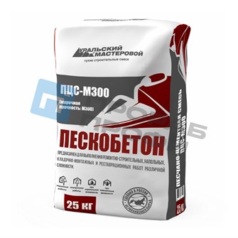 Пескобетон УРАЛЬСКИЙ МАСТЕРОВОЙ ПЦС-М300 (25 кг) e4db7563-c533-11f0-0a80-042d002666f1
