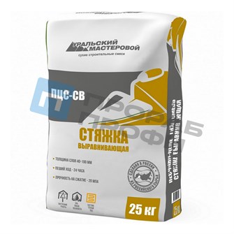 Пол стяжка УРАЛЬСКИЙ МАСТЕРОВОЙ ПЦС-СВ (25 кг) e4e04d8e-c533-11f0-0a80-042d002666fb
